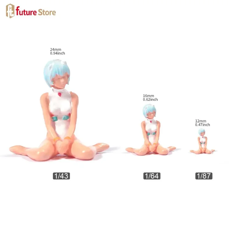 شخصية مصغرة 1/87 1/64 1/43 1/24 1/18 راكع فتاة الجمال ديوراما دمية صغيرة نموذج التصوير الإبداعي المشهد الدعامة العرض