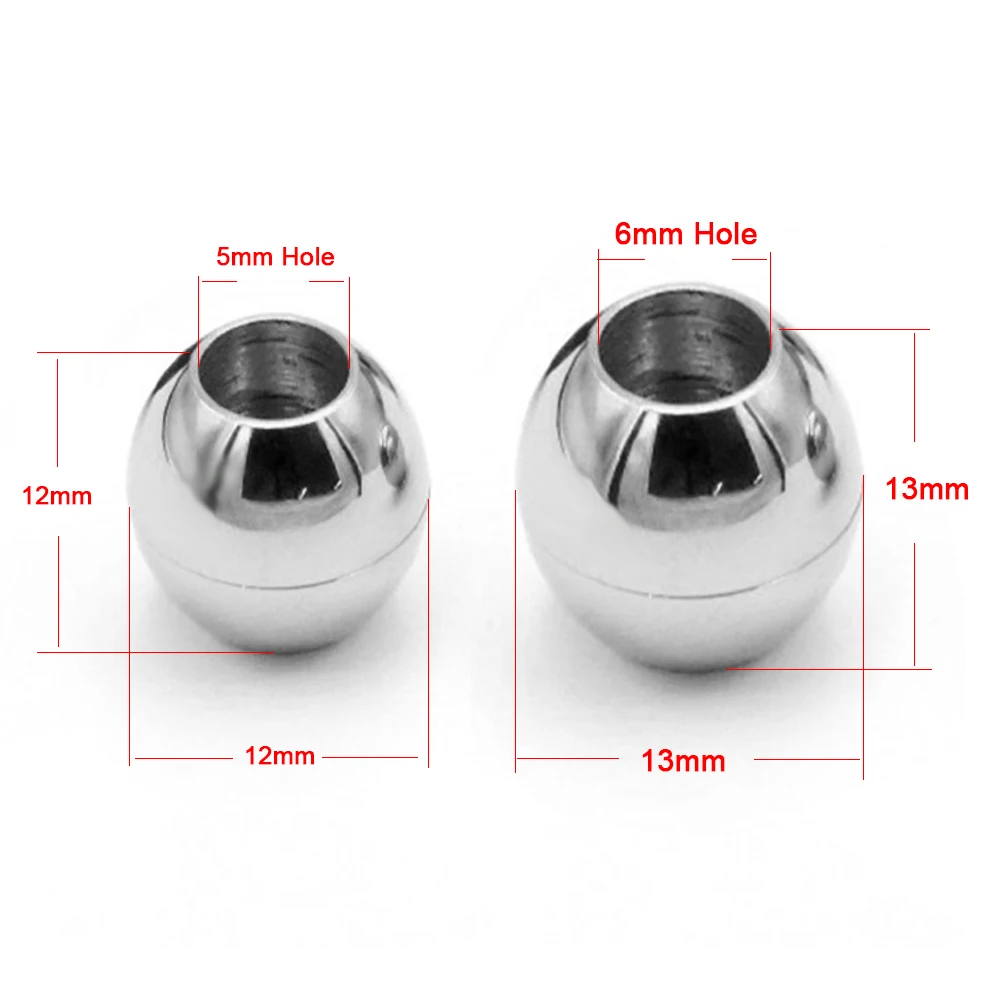 Stainless Steel Safe Lock Magnetic Clasp Hole for Leather Cord Clasps Magnet Lace Buckle for Bracelet DIY Jewelry Making
