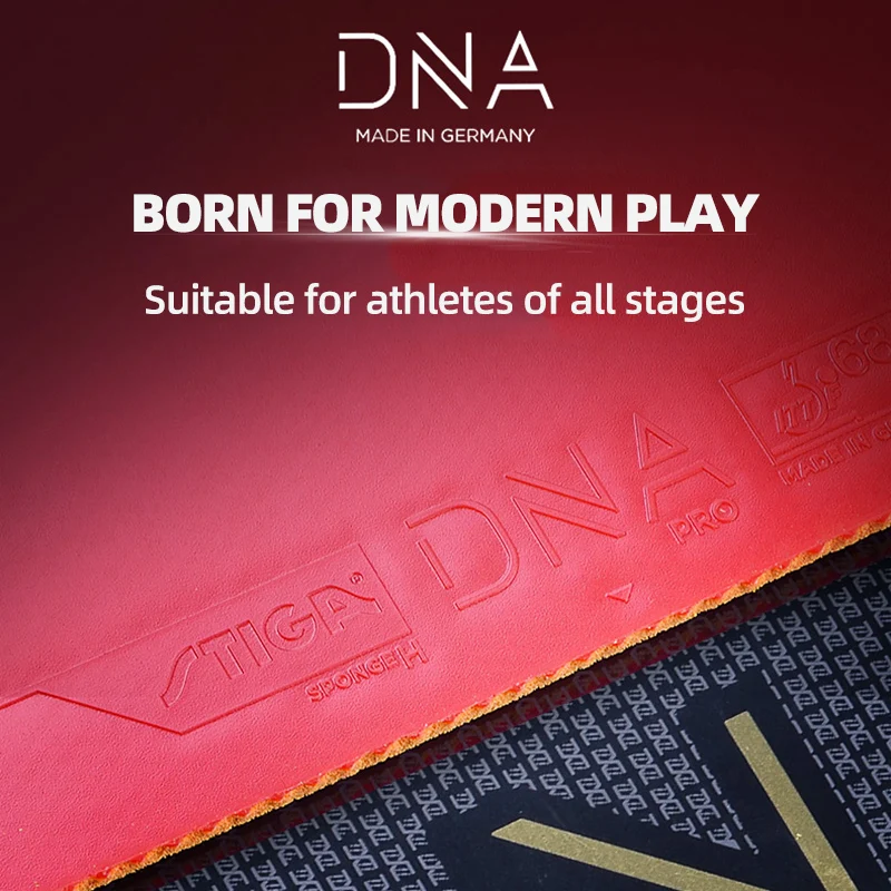 Original STIGA DNA PRO M / H / S Table Tennis Rubber Pimples-in Internal Powerful Ping Pong Rubber for Professional cake sponge