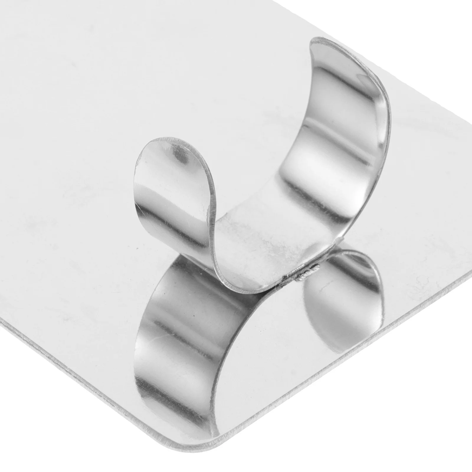 Paleta do mieszania makijażu ze stali nierdzewnej, tacka do mieszania kolorów do szminek i zdobienia paznokci, przenośna, z pierścieniem.