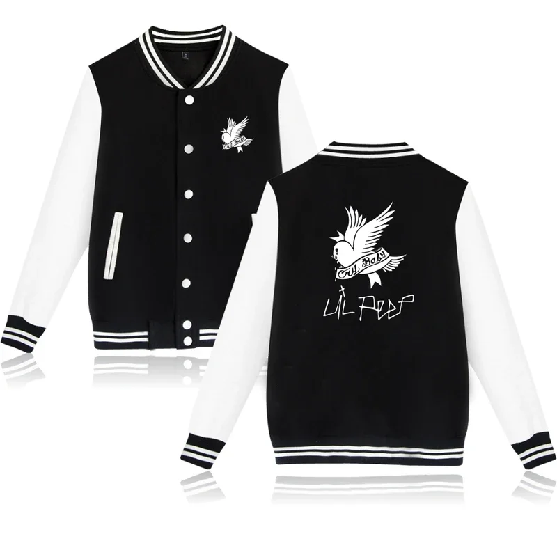 

New European style jacket coat College Lil Peep jackets winter men/women casual fashion streetwear baseball Jersy XXS to 4XL