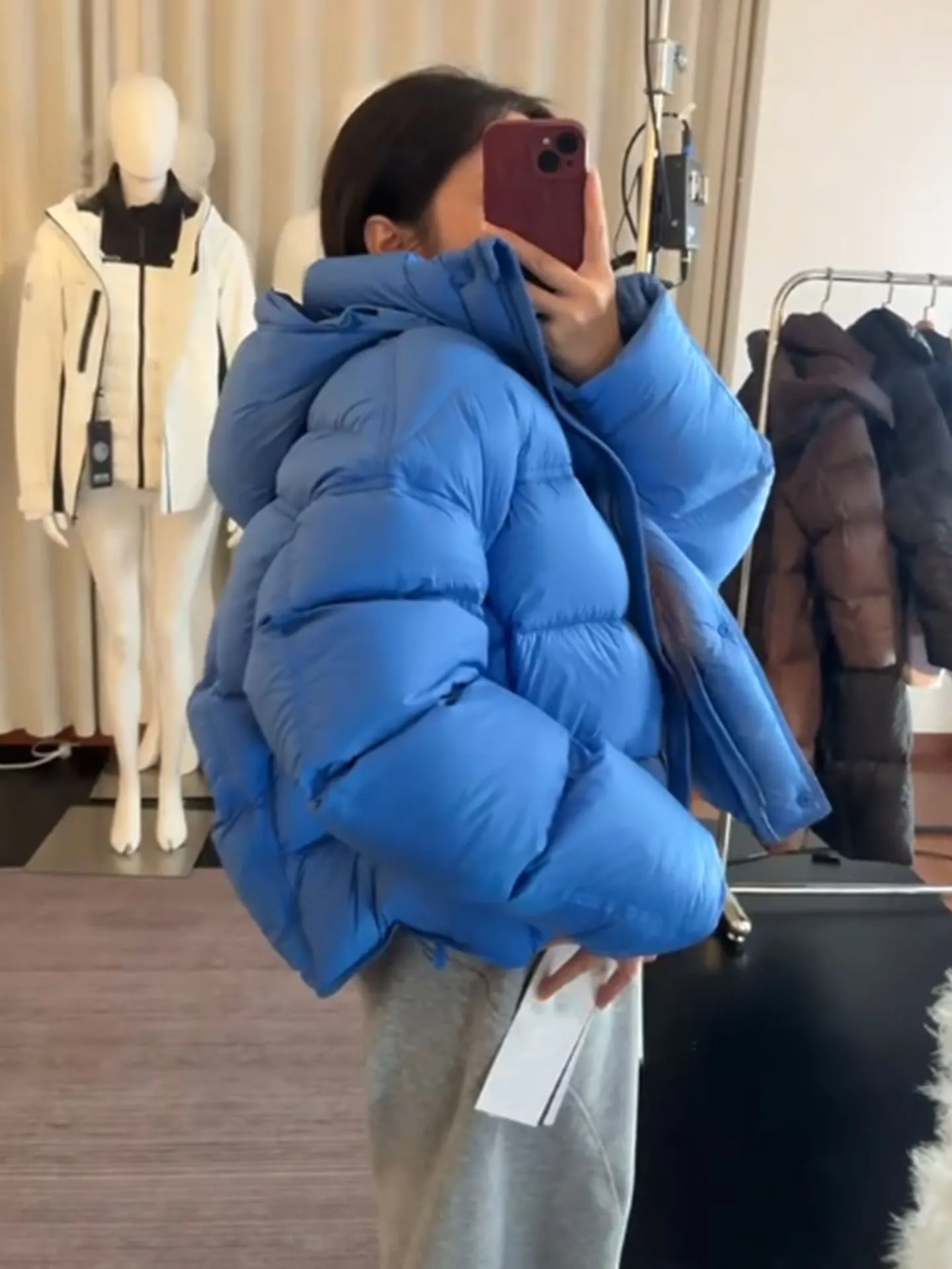 Único ort roxo feminino para baixo jaet coreano sle casaco de inverno thiened cintura alta fechamento com zíper casaco quente bunting