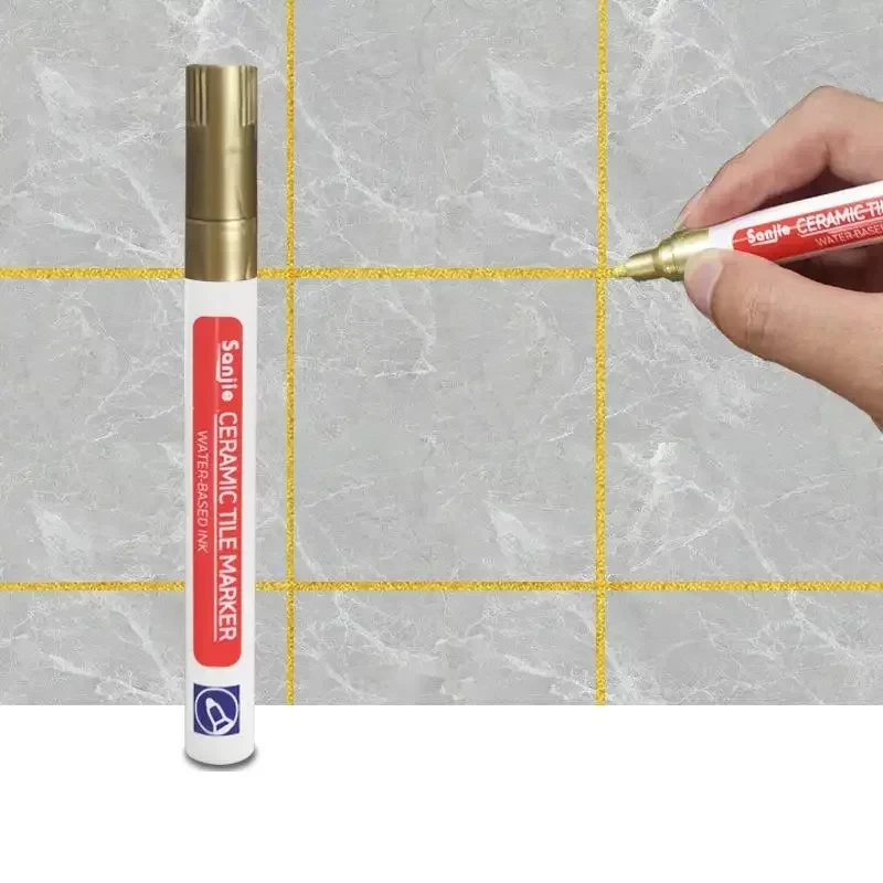 1/3 Stuks Waterdichte Witte Marker Pen Muur Naad Reparatie Tegels Grout Markers Pennen Vloer Badkamer Decontaminatie Kwast Gereedschap