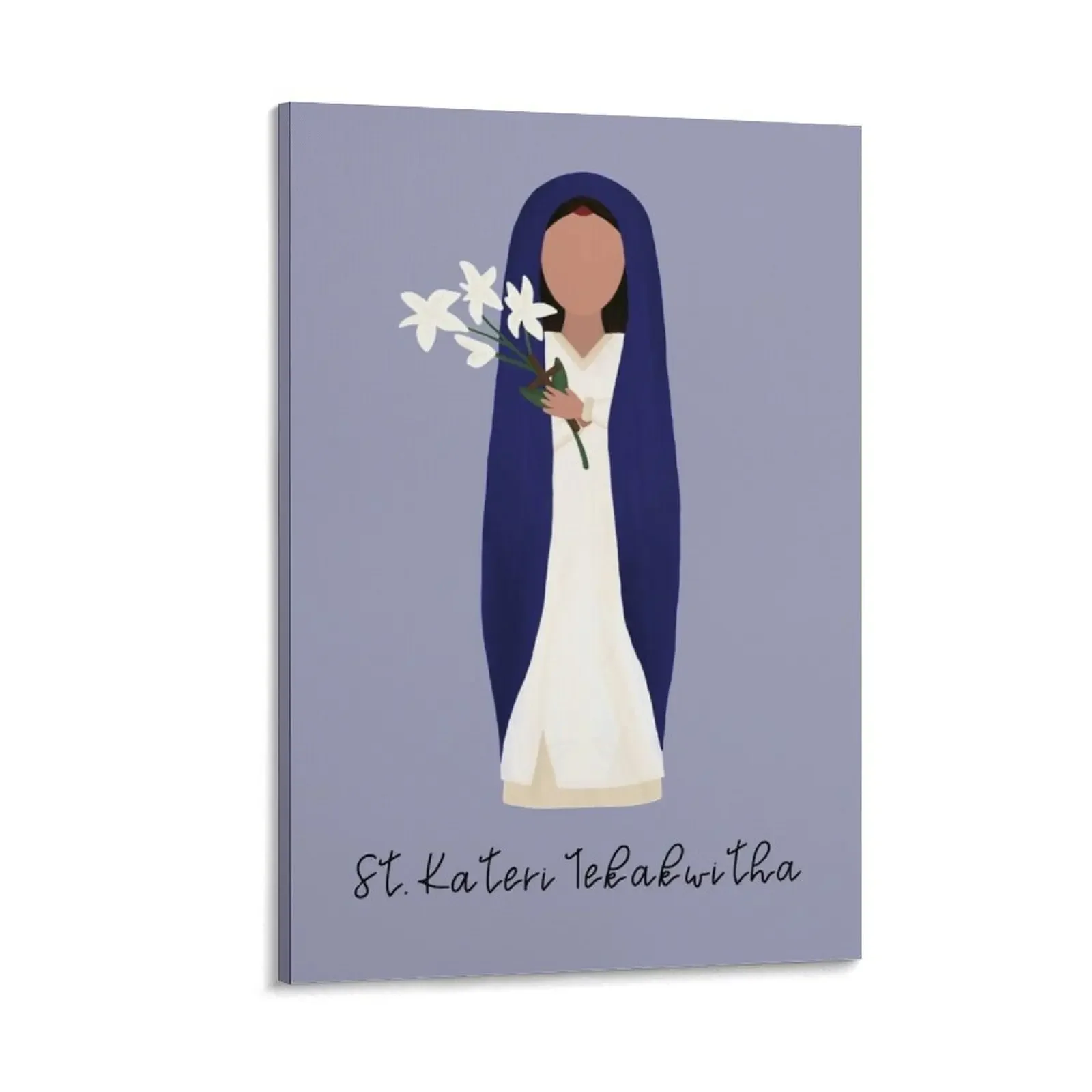 

Saint Kateri Tekakwitha Canvas Painting anime room decor living room decoration room decorations for men