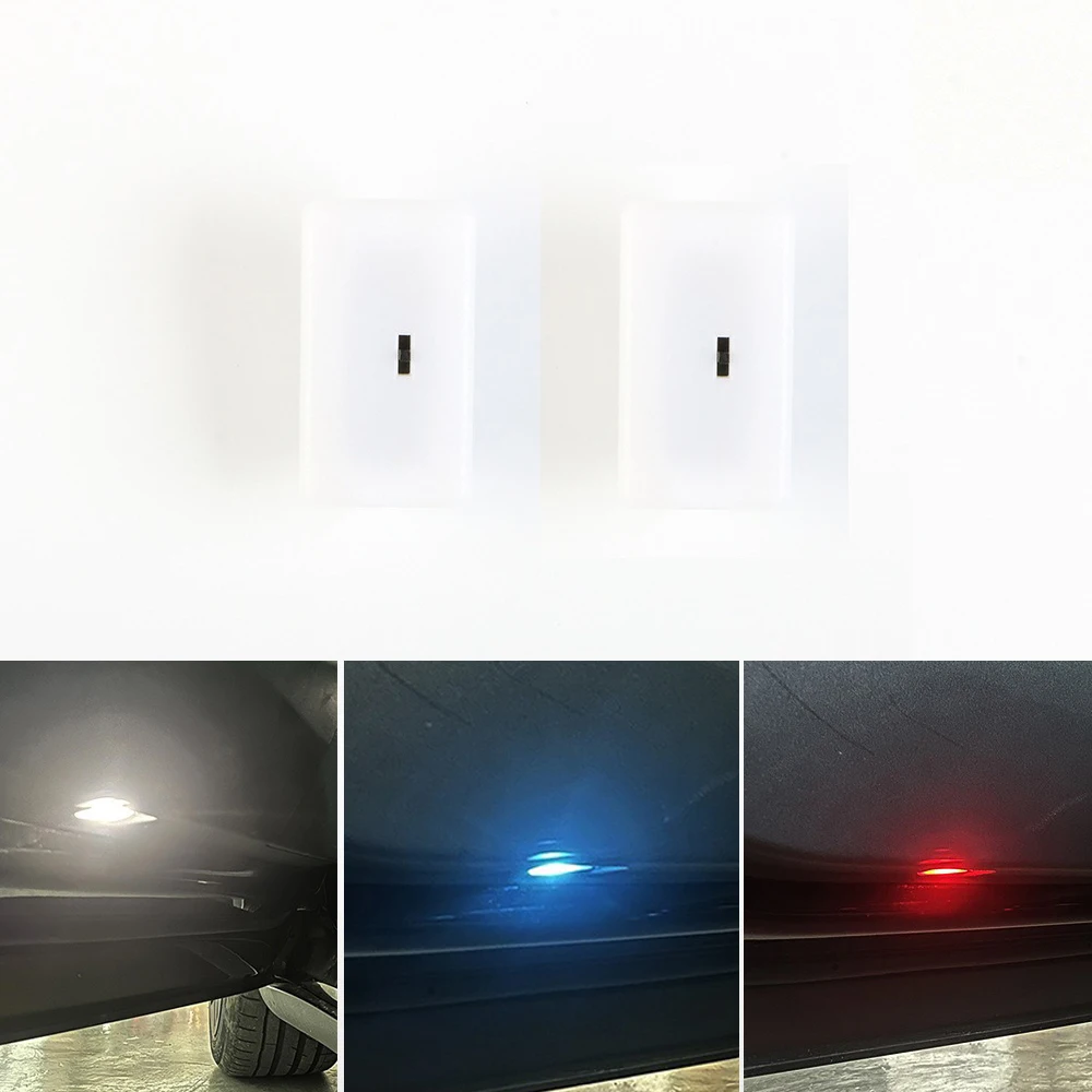 Car LED Door Panel Welcome Light For Tesla Model 3 Y S X Trunk Frunk Foot Lights Interior Lighting Bulb Decorative Part