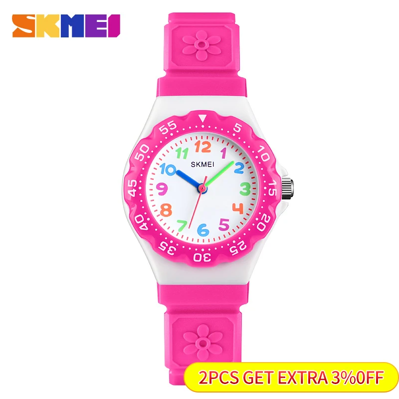 SKMEI NEW Kids Watches Outdoor Sports Wristwtatch Boys Girls Waterproof PU Wristband Quartz Children Watches 1483 reloj