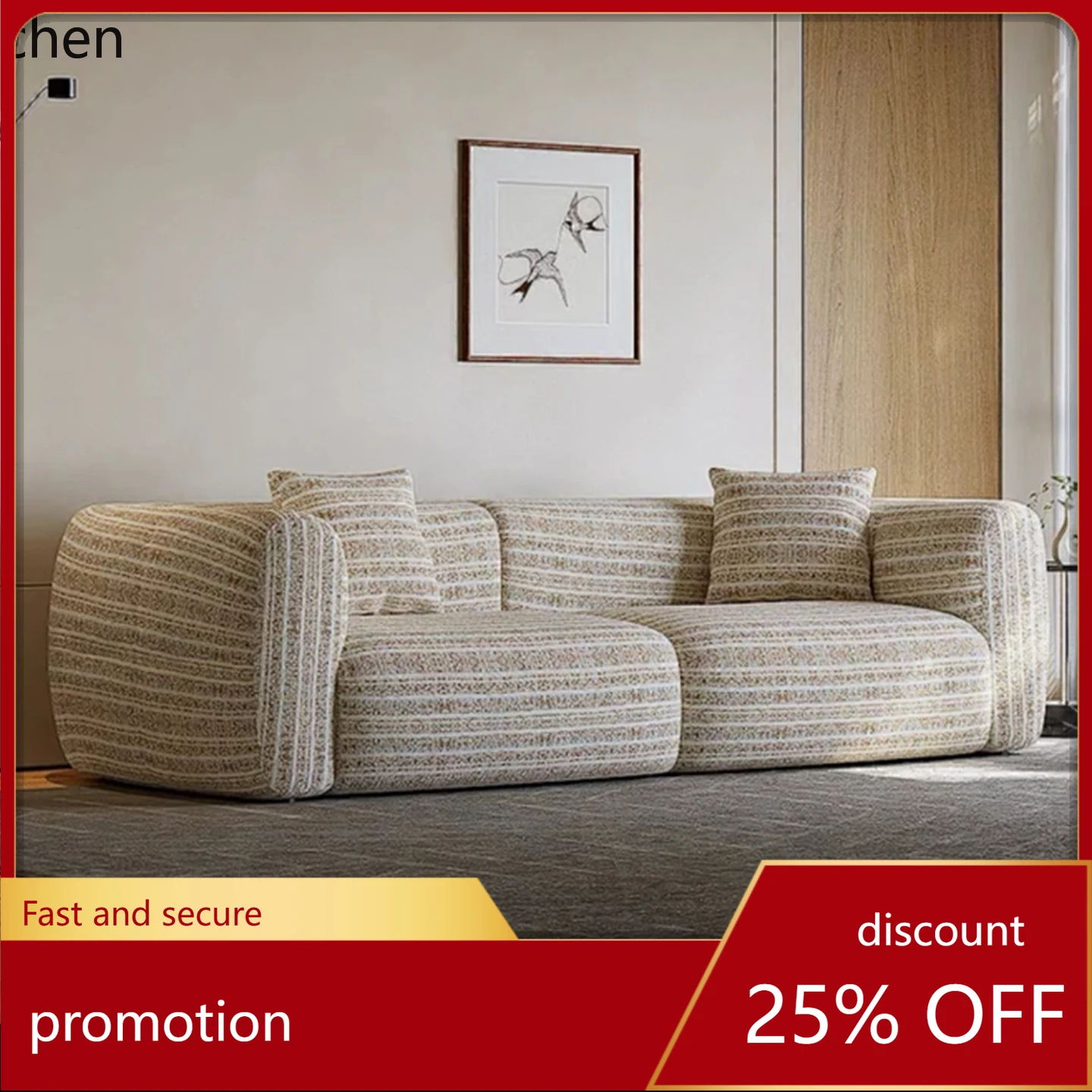 

ZML Lazy sofa villa large flat floor living room large sofa decoration