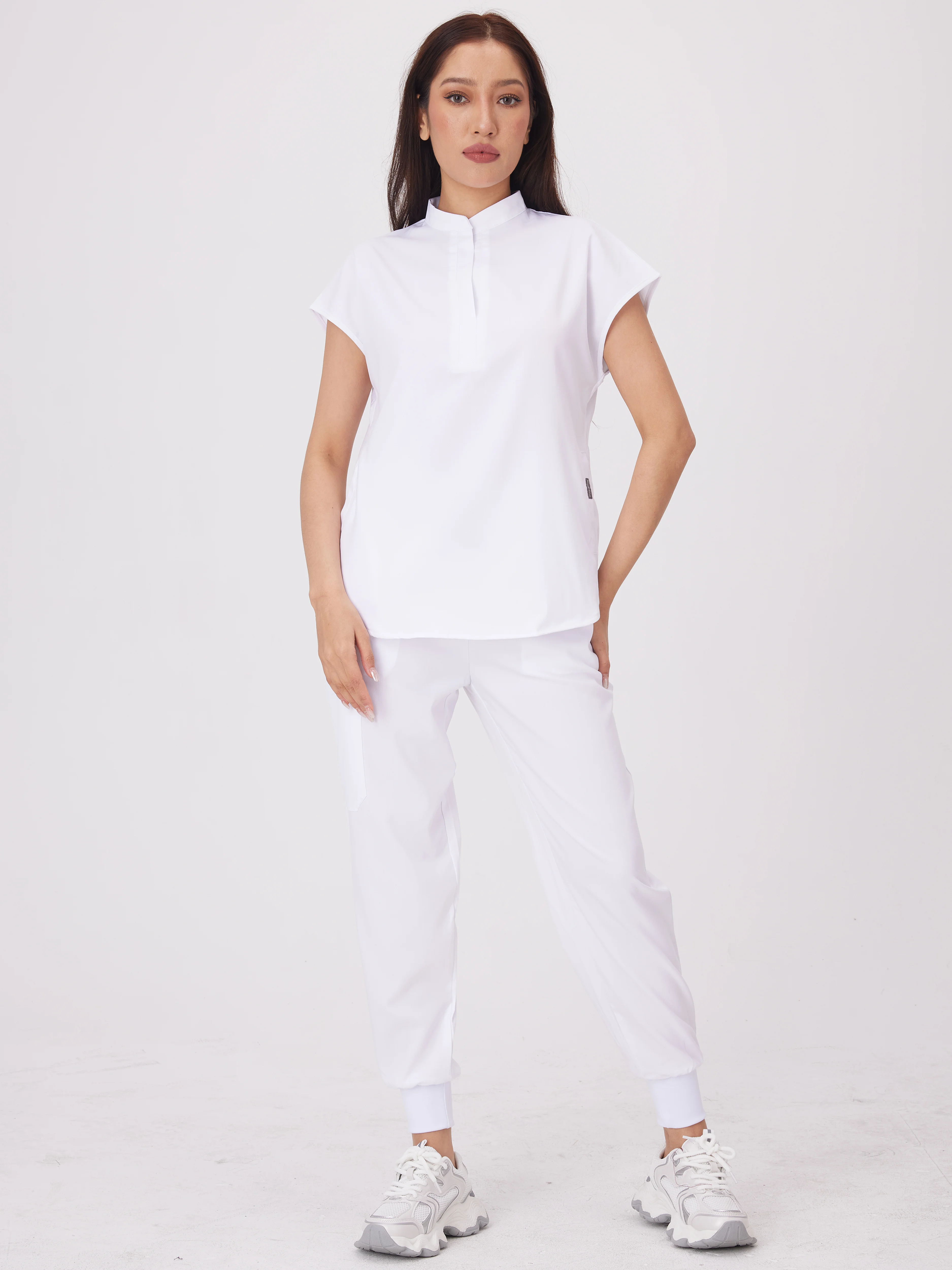 Fashion Women Workwear Scrub Tops+pant Medical Uniform Surgery Scrubs Shirt Short Sleeve Pet Shop Doctor Nurse Nursing Uniform