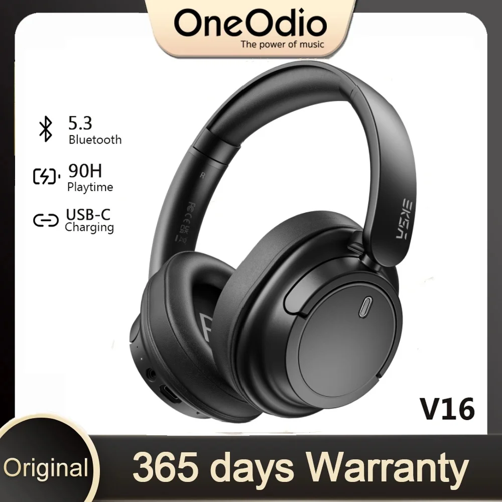

Oneodio EKSA V16 Wireless Bluetooth 5.3 Headphones 40mm Driver Headsets 90Hrs Playtime Over-Ear Bluetooth Headset