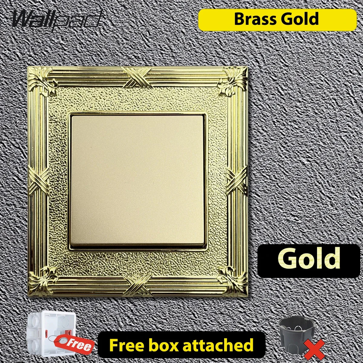 لوحة مفاتيح حائط معدنية مزخرفة للوحة الحائط، غطاء مخرج كهربائي باروكي عتيق مع صندوق تركيب مجاني برونزي عتيق #6