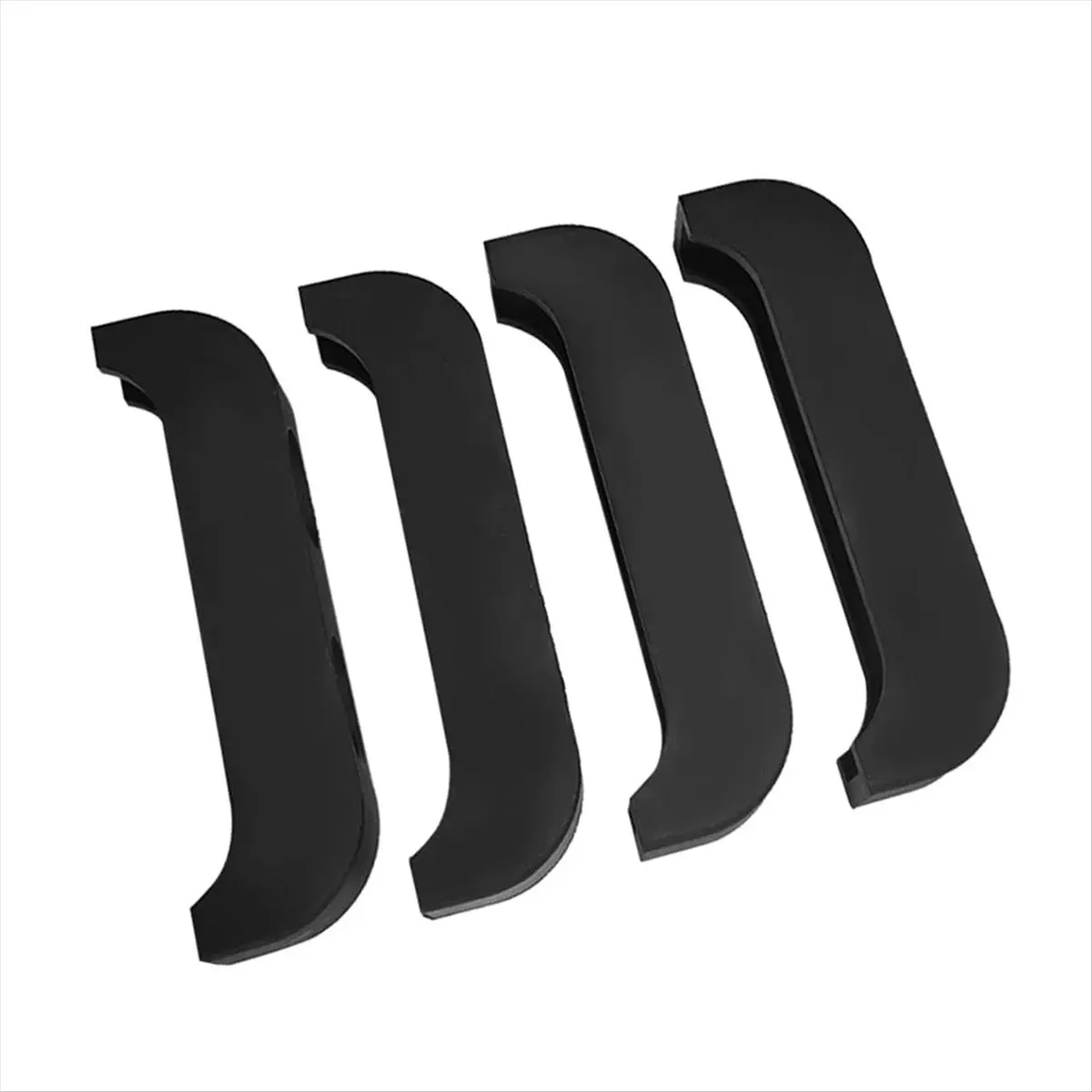 #50E Automotive Parts & Accessories,Truck 4 Core Heavy Duty Radiator Bracket Mount Kit for Chevy GMC (Black & Silver)