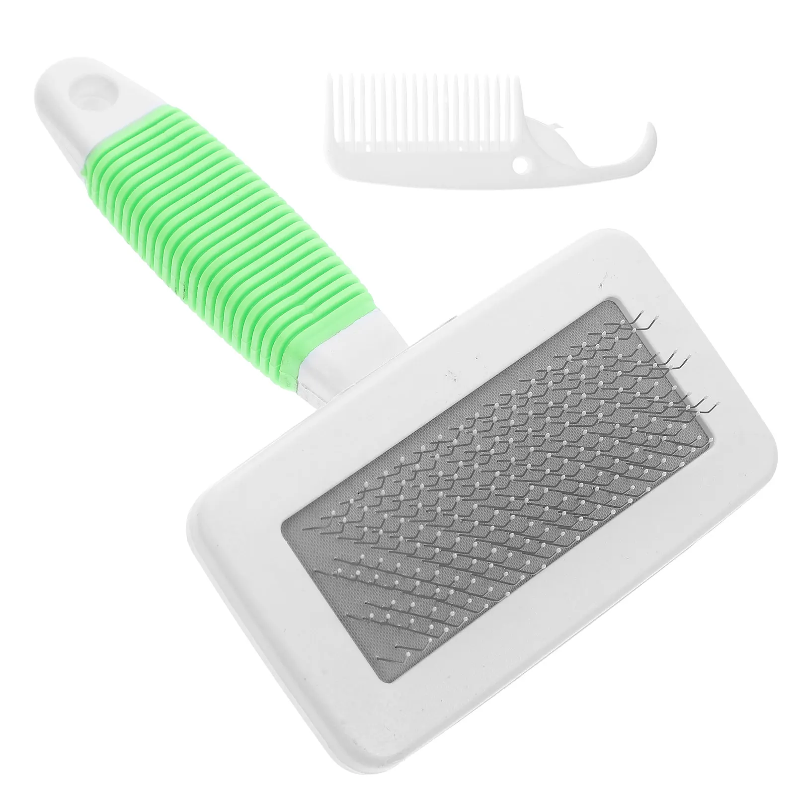 

1 set Pet Needle Comb for Cats Dogs Comfortable Grip Dematting Rake Grooming Brush Hair Removal Slicker Shed Poodle Mat Face