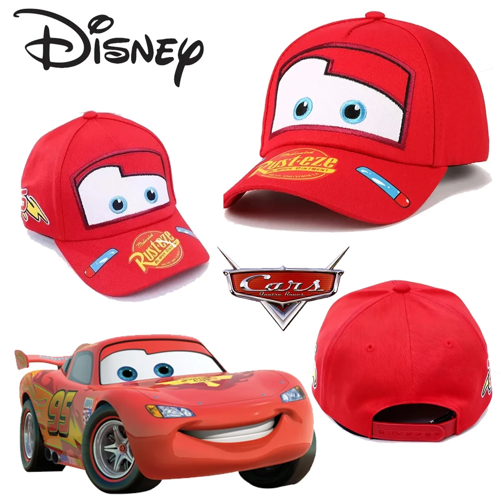 NEW Lightning McQueen spring autumn and summer children's hat cartoon Cars peaked hat sun protection casual baseball cap gift