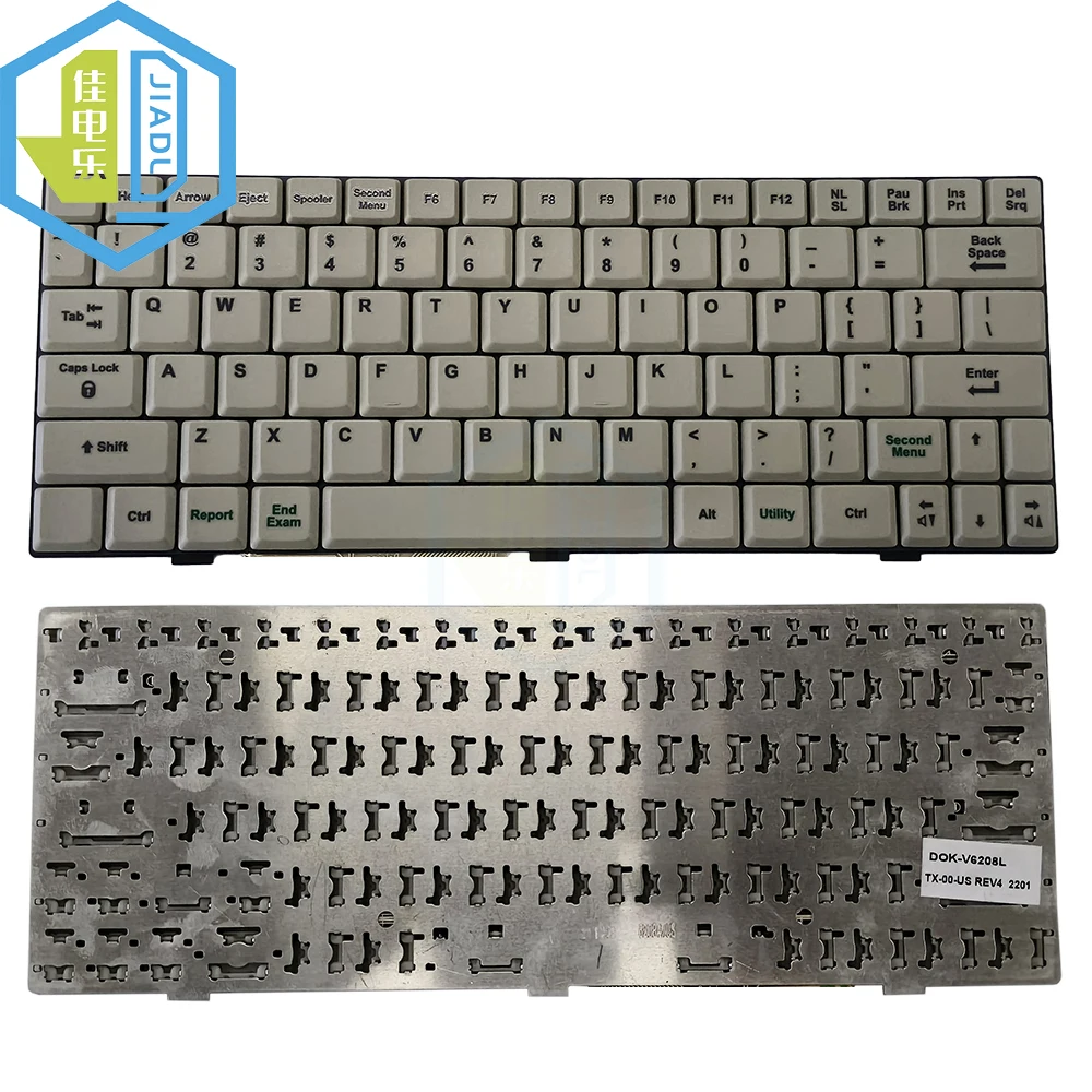

US English B-ultrasound Keyboard For GE Healthcare DOK-V6208L D0K-V6208L TX-01-US 5498252 5498252-2-S White English US