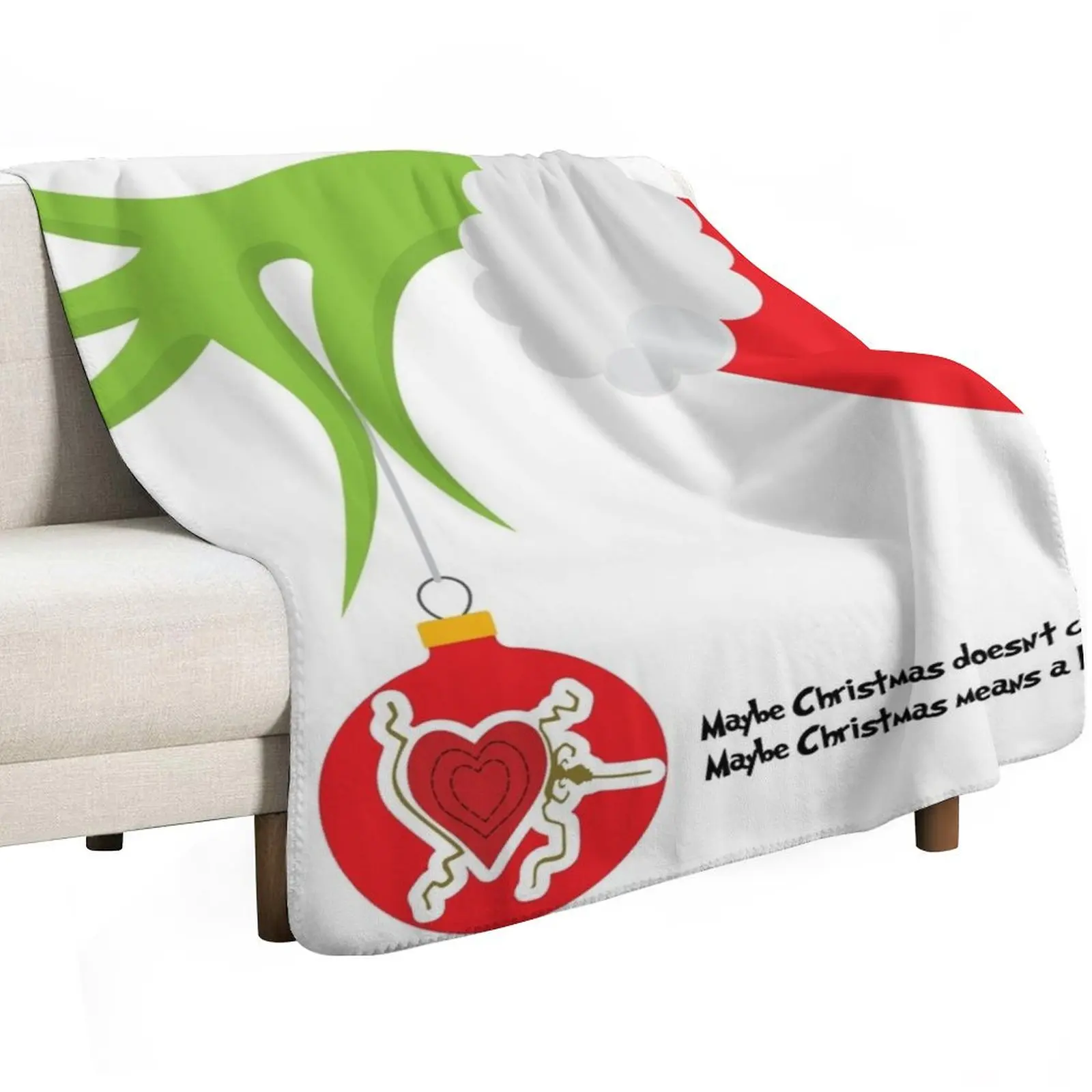 Maybe Christmas Means A Little More Throw Blanket Kid'S Bed covers Sofas warm winter Custom Flannels Blankets