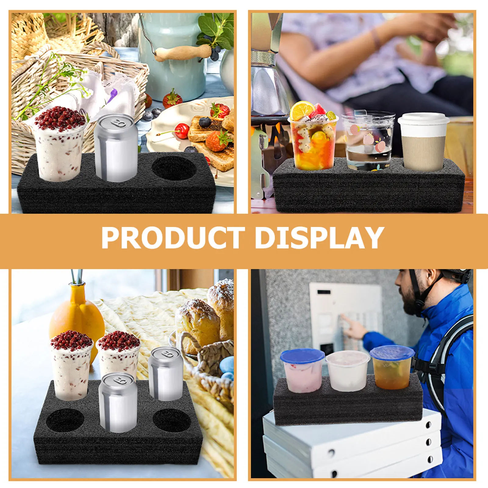 3Pcs Epe Foam Drink Carrier Tr - đánh giá và giá Coffee Tea With Milk