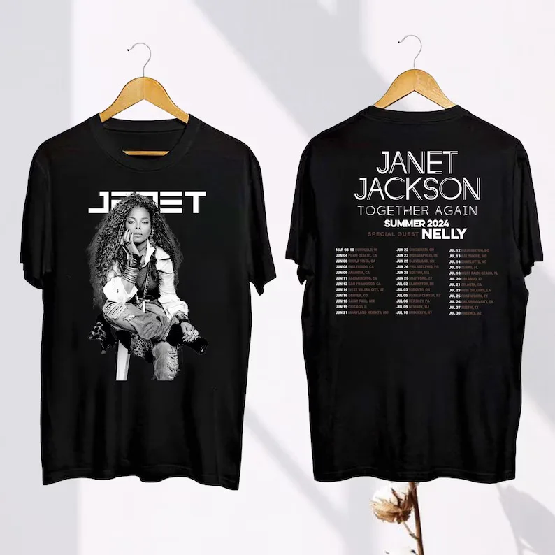 

Janet Jackson 2024 Concert Shirt, 2024 Together Again Tour Shirt