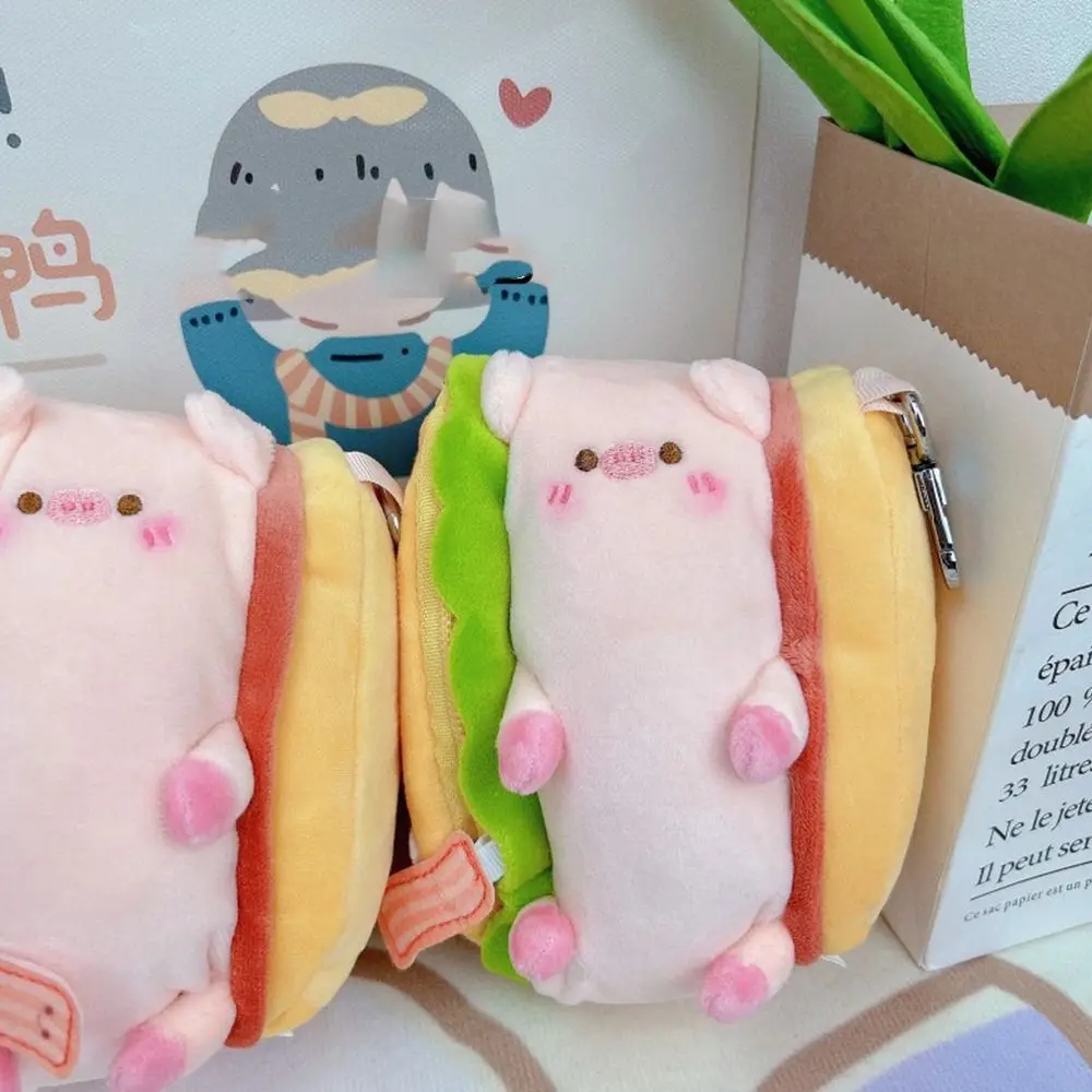 Sandwich Pig Bag Cute Change Bag Cartoon Original Pencil Bag Stationery Box Small Capacity Stationery Bag Girls School Gift