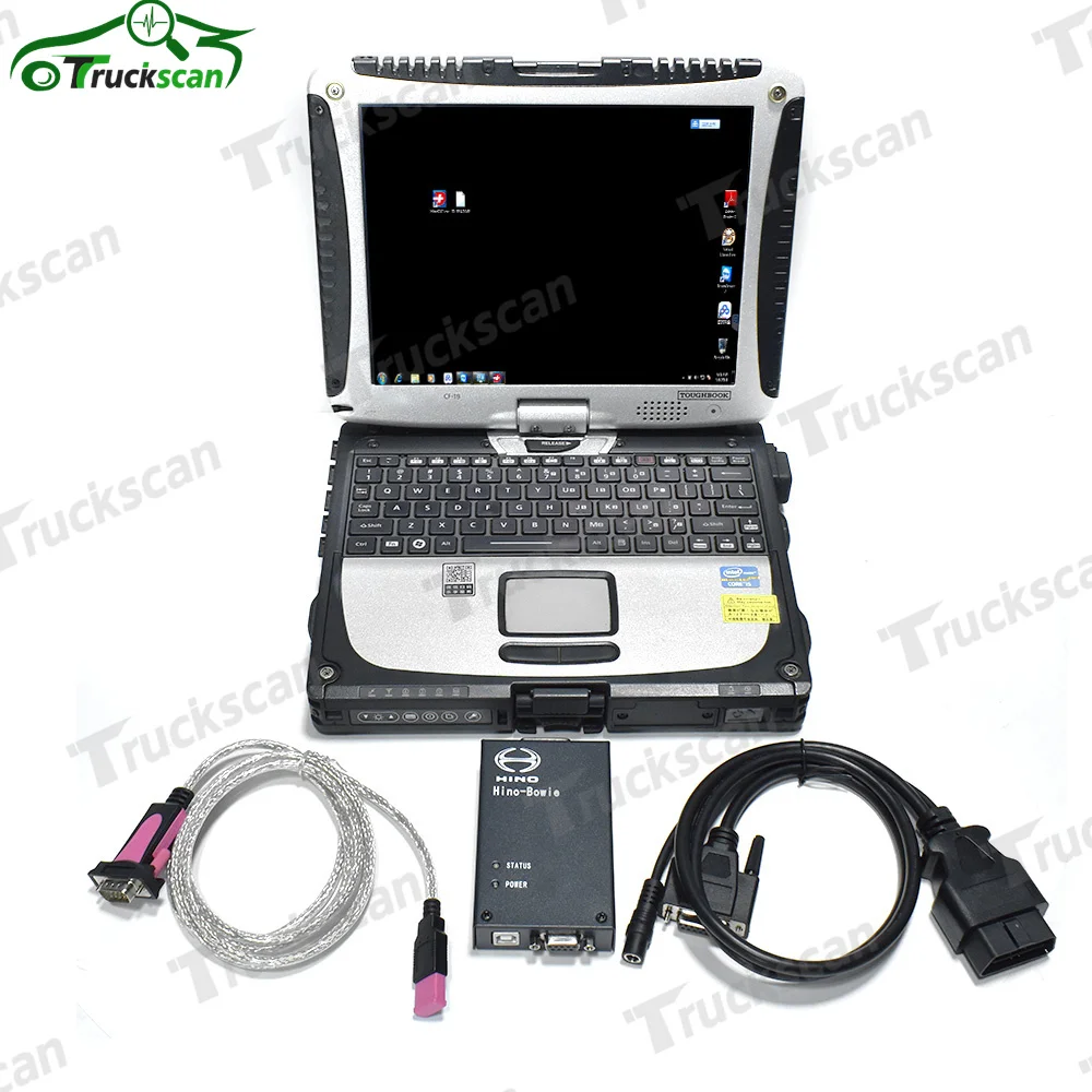 Truck Excavator Diagnostic Scanner for HINO Diagnostic Explorer/Bowie with IBM CF19 laptop