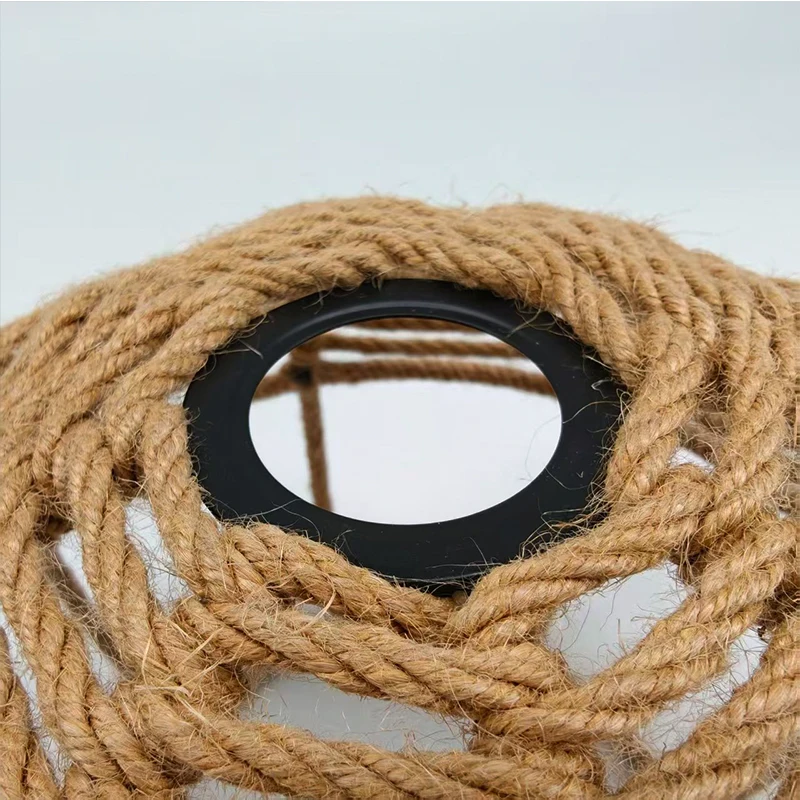 القنب حبل قلادة ضوء لدرج الممر غرفة نوم جدار ديكور الإبداعية مصباح السقف داخلي إضاءة المنزل الحديثة