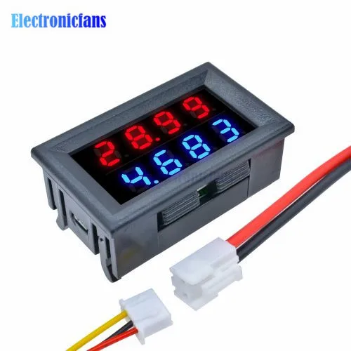 LED Digital Voltmeter Ammeter DC Digital Multimeter 100V 10A Dual Digital Display Volt Meter Gauge Car Current Monitor Tester