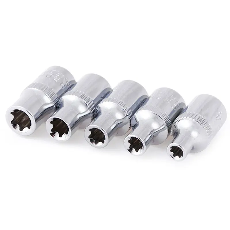 E7 Llave tubo Torx Star Bit Externa E Juego llaves vaso 1/4 pulgadas