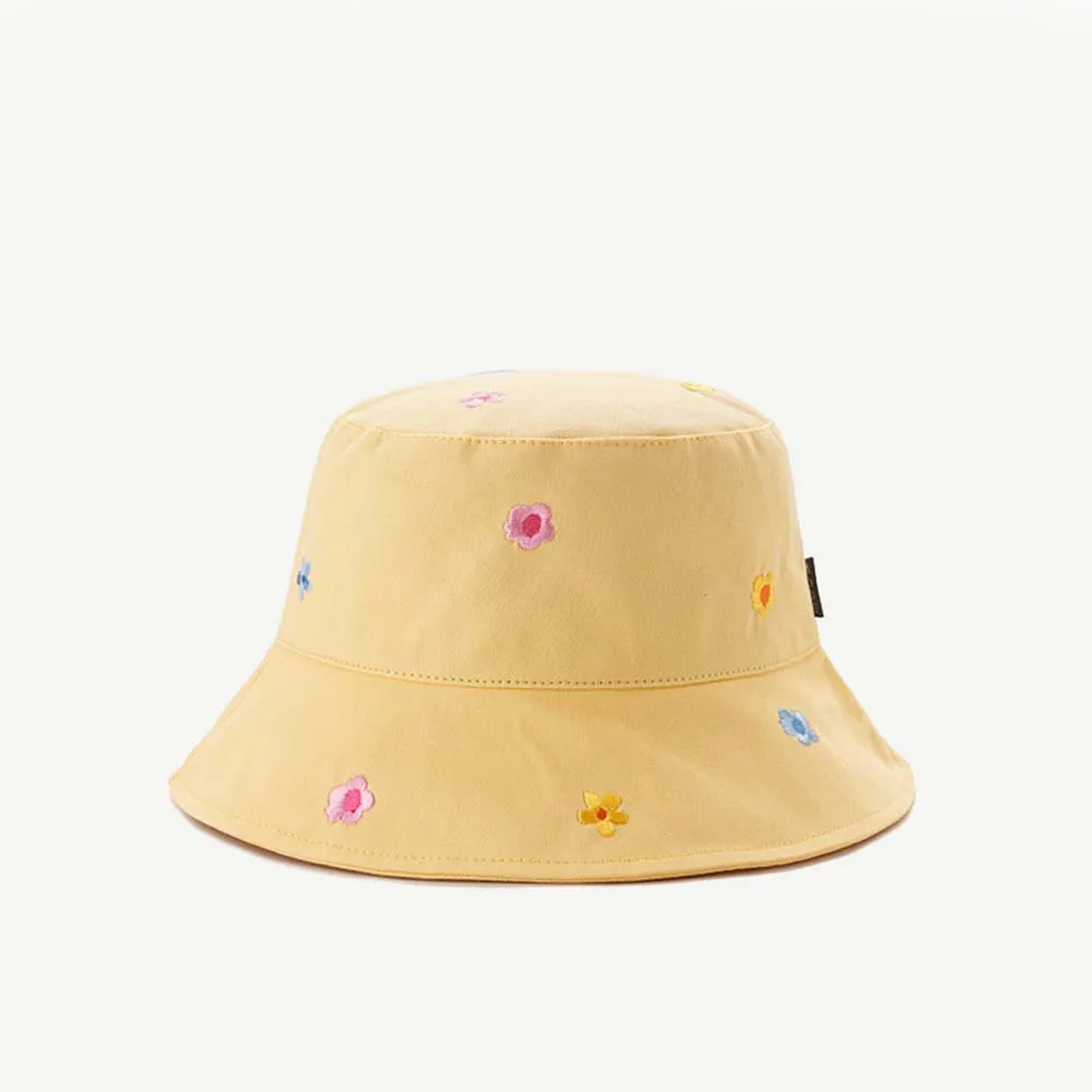 

Korean Travel Cotton Flower For Women Girl Sun Cap Bucket Hat Sun Protection Visor Cap