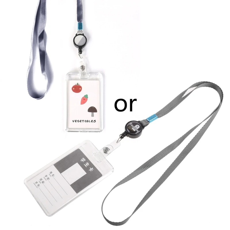 Retractable Badge Card Holder Nurse Doctor Exhibition Name Card Badge Holder