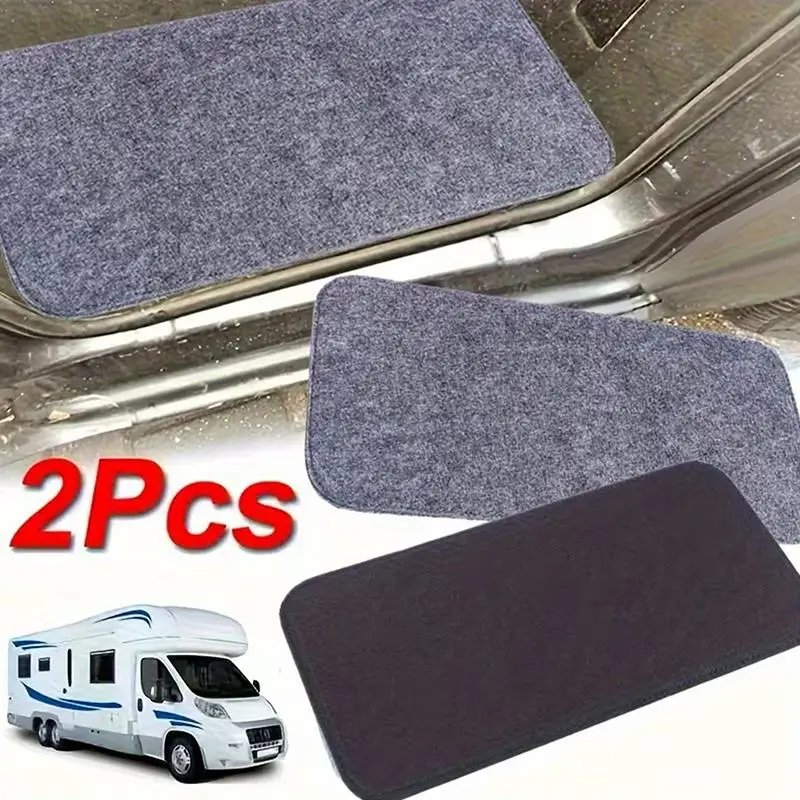 

【MO】2pcs 37.5*17cm RV Cab Door Step Mats RV Carpet Anti Slip Replacement Parts Stair Pad For Outdoor Camping Car Travel