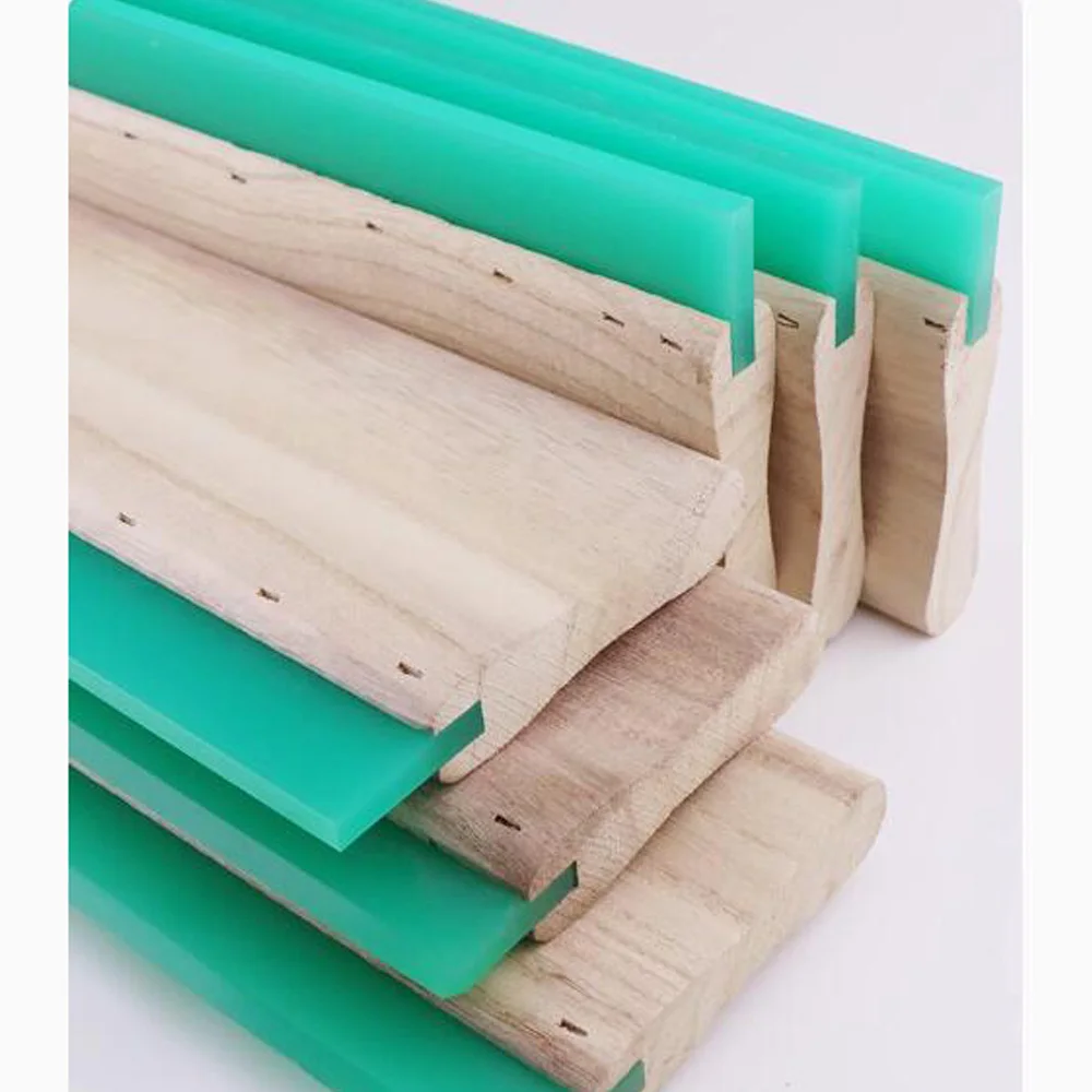 4 Inch (10cm) Oliness-Based Screen Printing Ink Squeegee 75 Durometer Flat End Whole Sale Price and High Quality