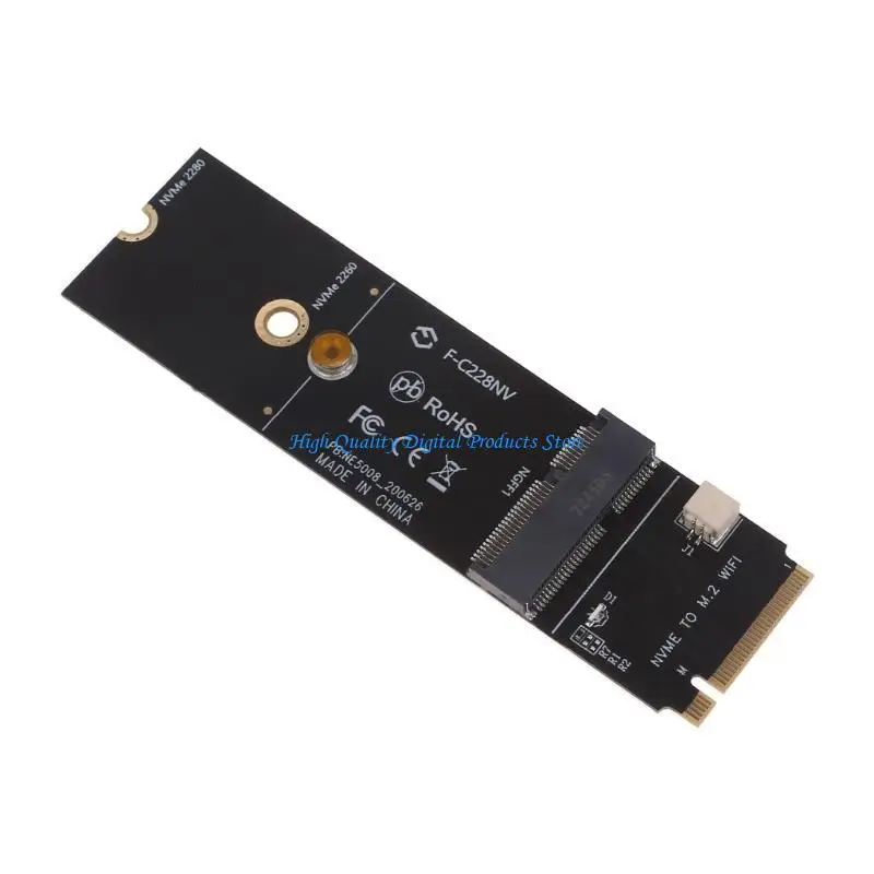 Carta sem fio WiFi U2JE NGFF PCI Express para E Slot NVME PCIE Adaptador