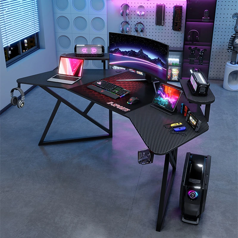 

Gehobene Heben Mesa Gamer Computer Schreibtische einfache künstliche Board Gaming Schreibtisch Licht Luxus Haushalt