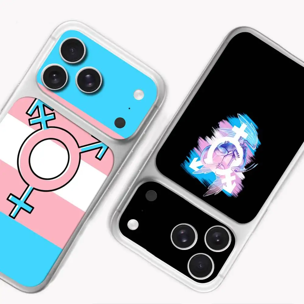 Transgender Love Skin Sticker for iPhone 17Pro/Pro Max Decal Protective Film for Back, Frame, Camera(Not Phone Case)