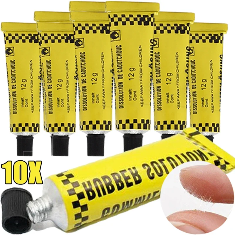 Universal Tire Repairing Glue 10/1PCS Car Motorcycle Bicycle Tyre Inner Tube Puncture Repair Portable Bike Patching Repair Glues