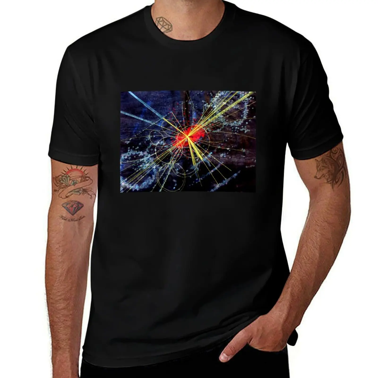 Higgs-Boson#1 T-Shirt Work Short Sleeve Cotton Top