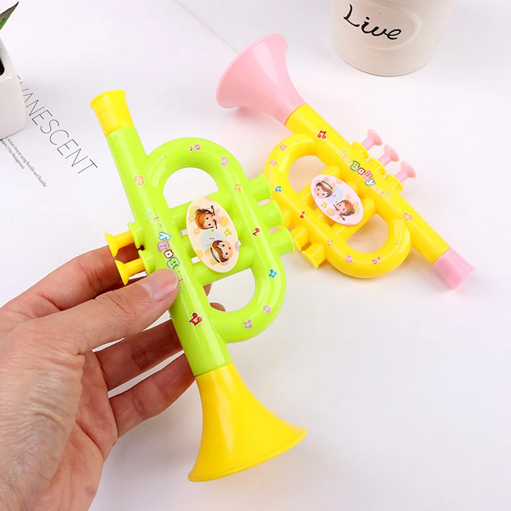 3 Pcs Educational Music Toys Children Simulated Musical Instruments Horn Trumpet Puzzle