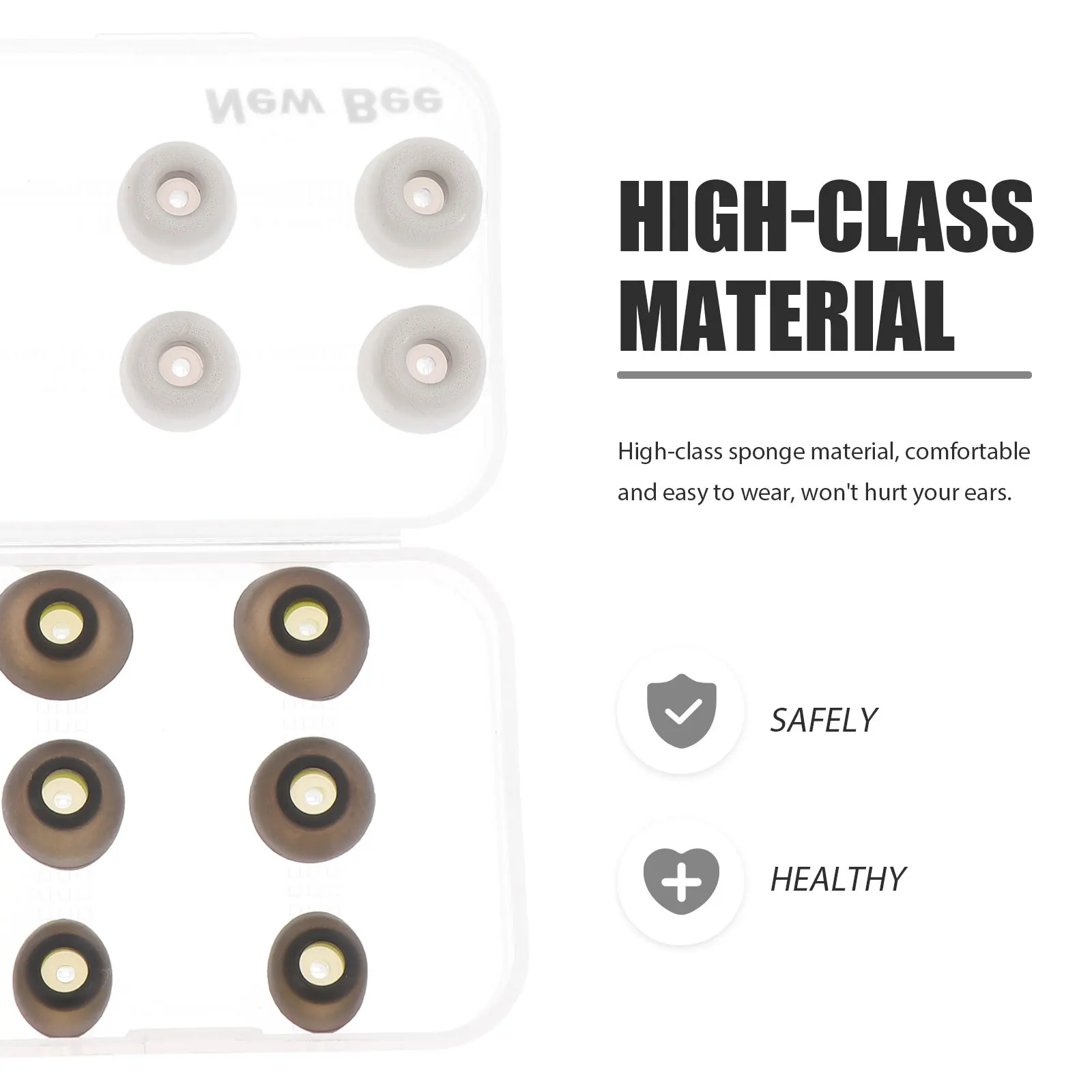 

Memory Foam Ear Plugs Comfortable Slow Resilience Earphone Accessory Sponge Tips Fits Most Models Hunting Gear Lightweight Soft