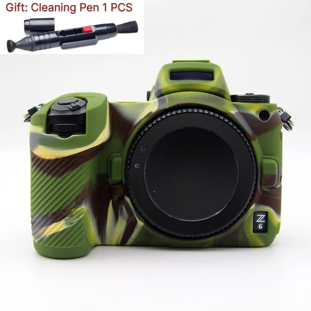 Soft Silicone Camera Body Case For Nikon Z6II Z7II Z5 Protective Silicone Case, Protective cover, +1 PCS Free Cleaning Pen