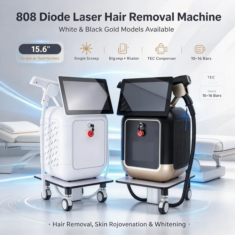 Portable Salon 2-in-1 Diode & Pico Laser Beauty Device for Skin Smoothing And Hair Reduction Professional Grade Aesthetic Equipm