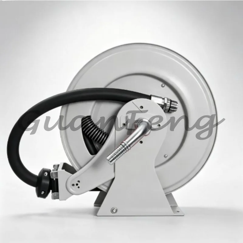 Automatic telescopic oil tanker hose reel, telescopic reel