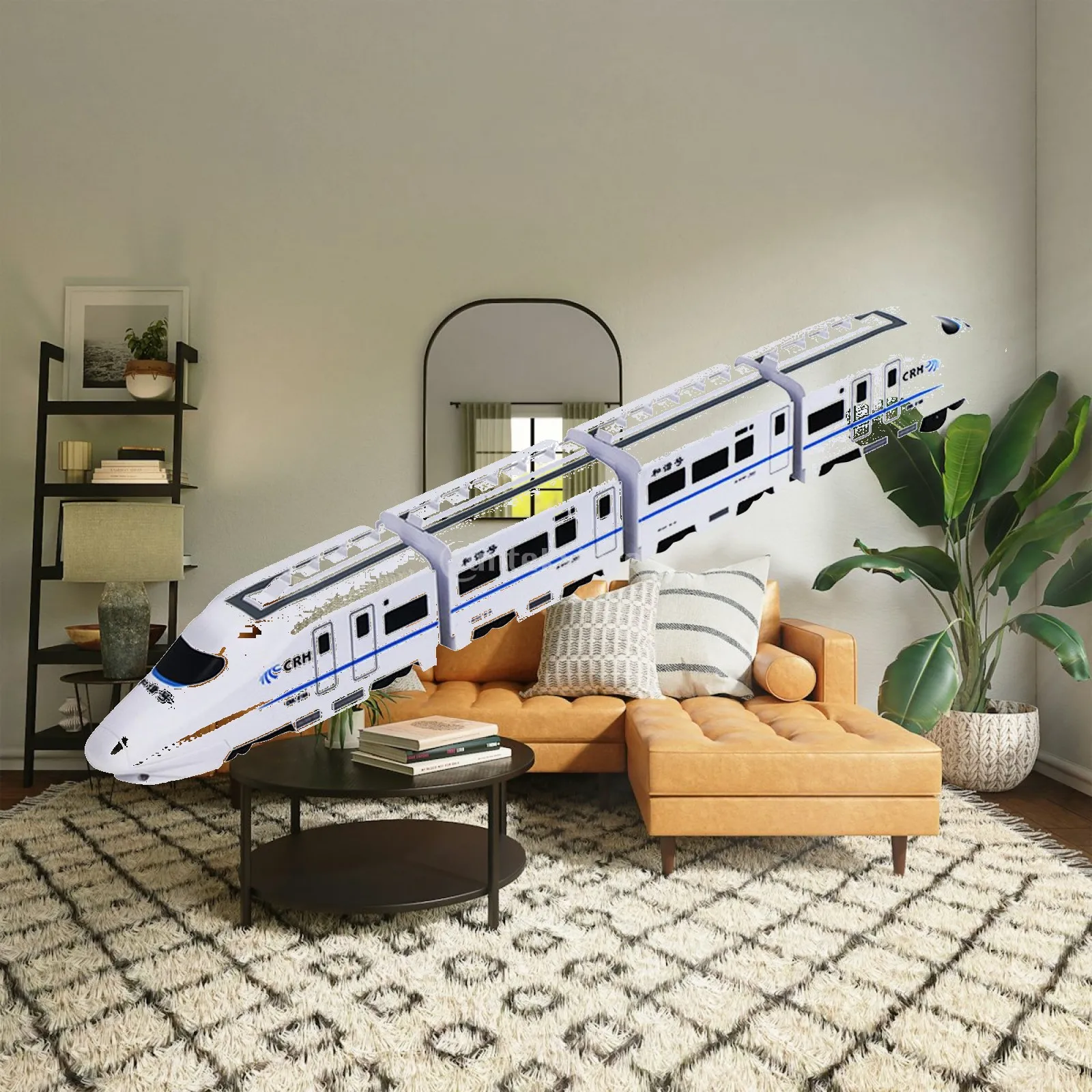 High Speed Rail Toy Universal Wheels Express Car Electric Train Car Toy Toy Train Set for Present Boys and Girls Party Child