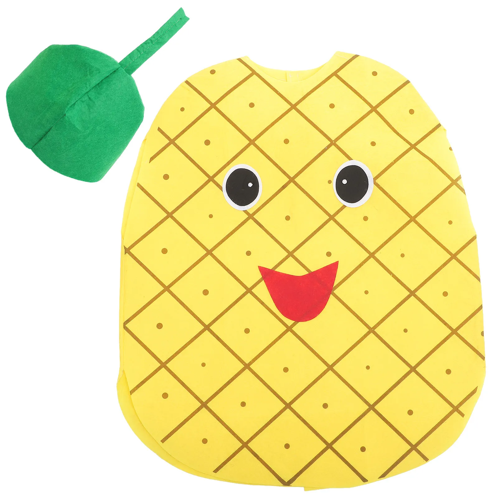 Kids Pineapple Costume for Children – Soft Breathable Fruit-Themed Outfit for Stage Performance & Parties