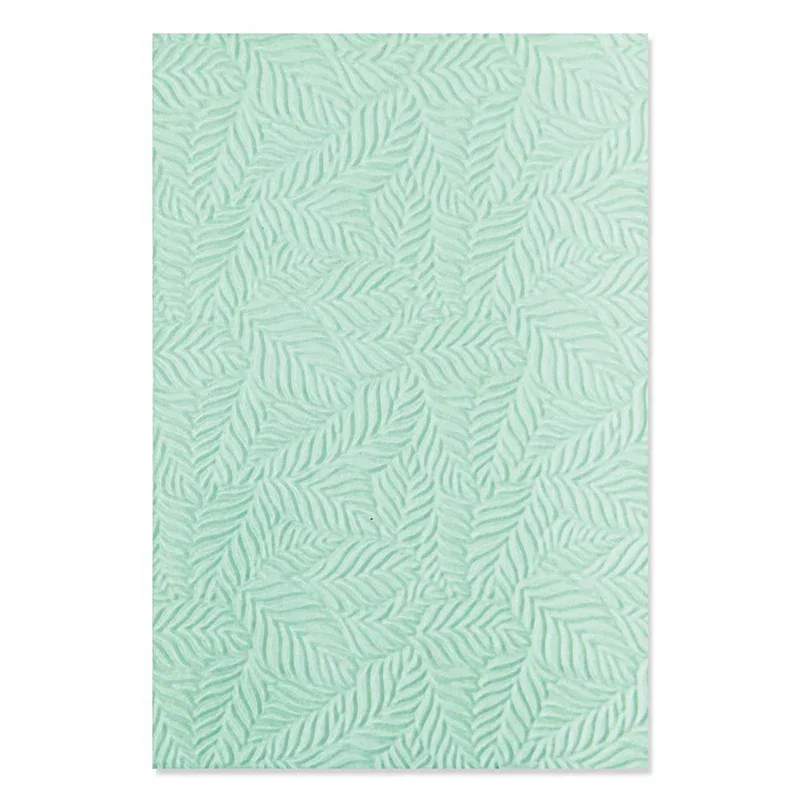 New 3-d Texture Impression Embossed Folder - Leaf Pattern Embossed Plastic Embossed Folder For Card Making Scrapbook Paper Diy P