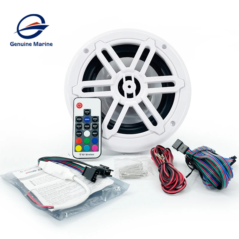 Waterproof Marine Tower Speakers 12V Boat Stereo Audio with LED Light for Yacht