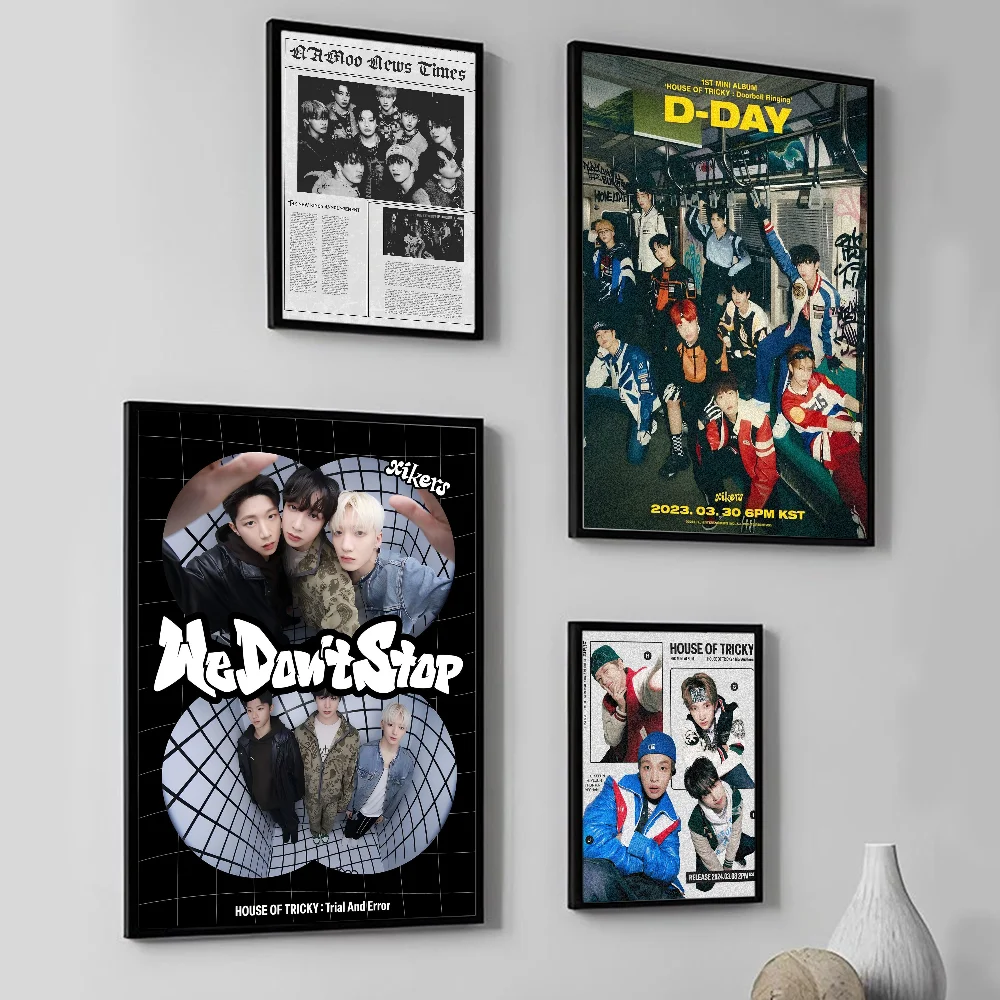 1 قطعة بوي باند كور X-xikers ملصق HD الملصقات غرفة المنزل مقهى فن الديكور طلاء جدران صورة #2