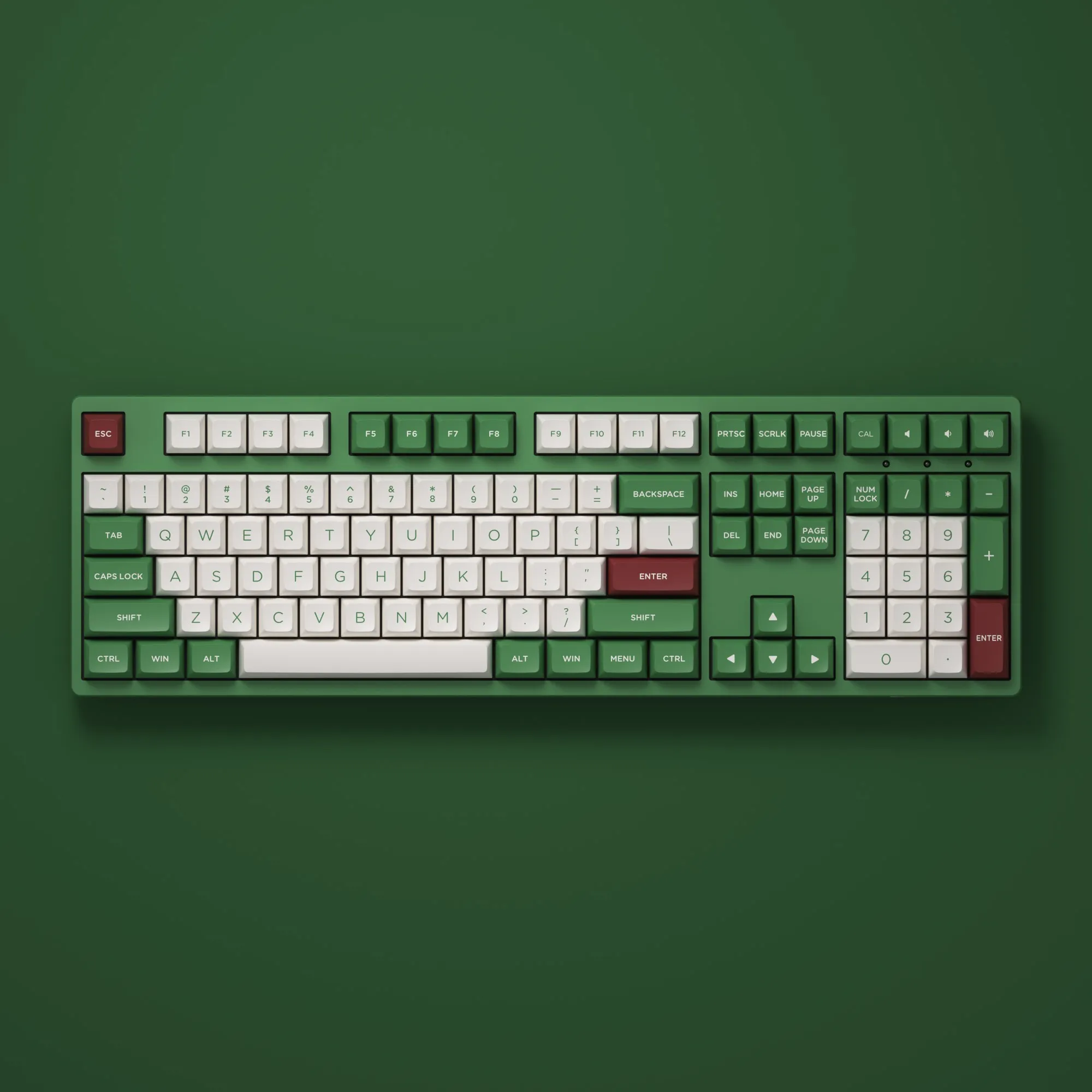 

Akko 3108 V2 Matcha Red Bean Full-Size Mechanical Gaming Keyboard Wired 108-key with OSA Profile PBT Double-Shot Keycaps