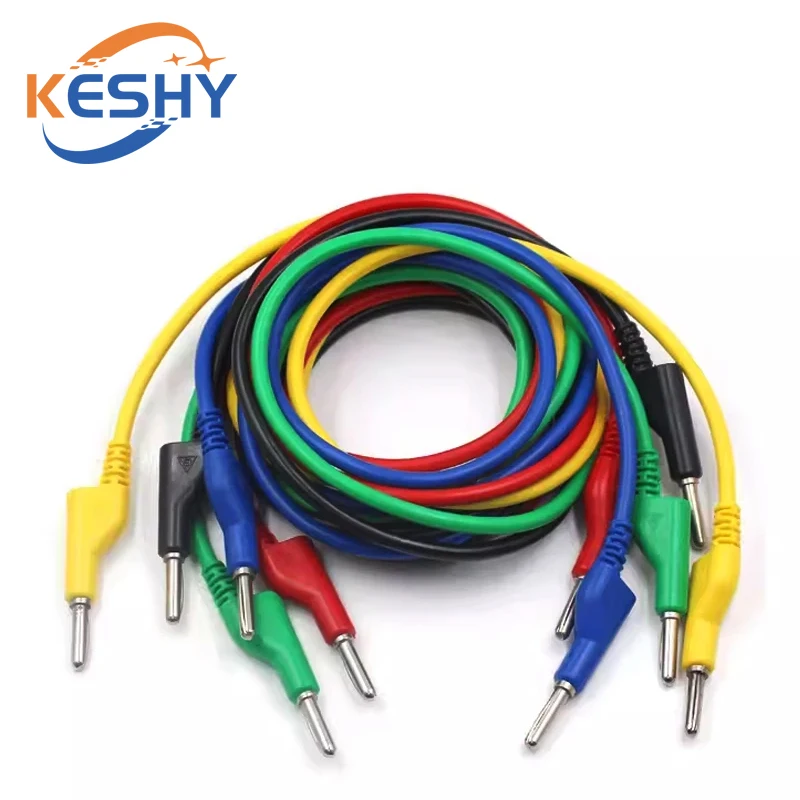 

4mm Banana Plug to Banana Plug Multimeter Test Leads cable Line Wire 100cm Electrical Test tools Retractable Banana Plug Cable