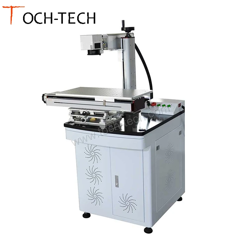 Fiber Laser Marking Machine With XY Electric Movable Working Table