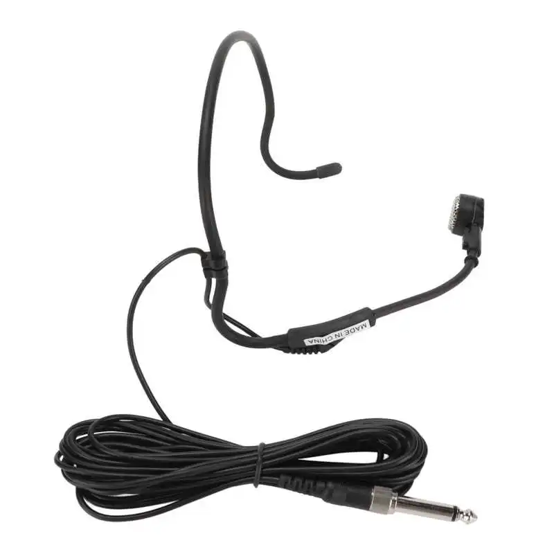 6.35 مللي متر سماعة الأذن ميكروفون مريح ديناميكية 16.4ft سماعة رأس سلكية ميكروفون ل كاريوكي مكبرات الصوت تدريس جديد