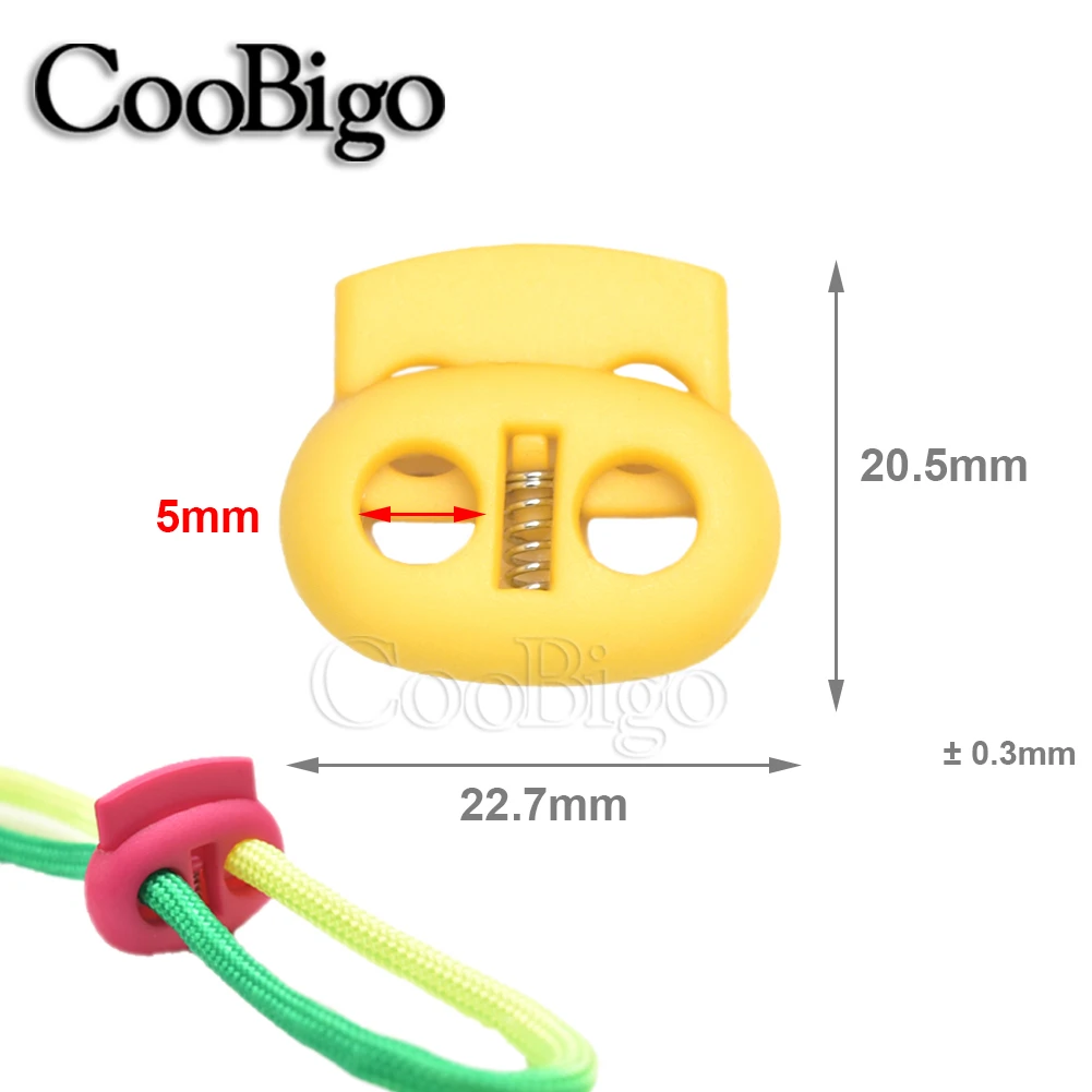 12pcs Plastic Cord Lock Stopper Toggle Clip Block Retainer for Drawstring Elastic Lanyard Paracord Rope Garment Bag Accessories